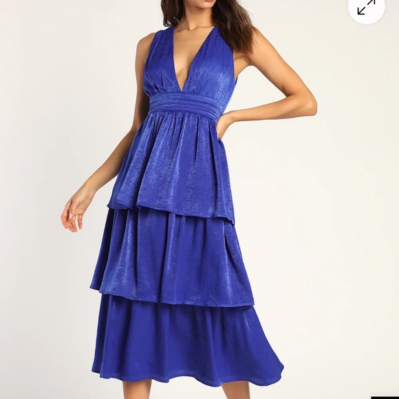 Lulus Dresses & Skirts - Lulus royal blue tiered dress
